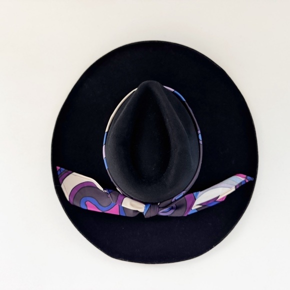 Lack Of Color Melodic Hat Fedora Wool Felt Classic Retro Boho Black Medium NWT - Picture 10 of 13